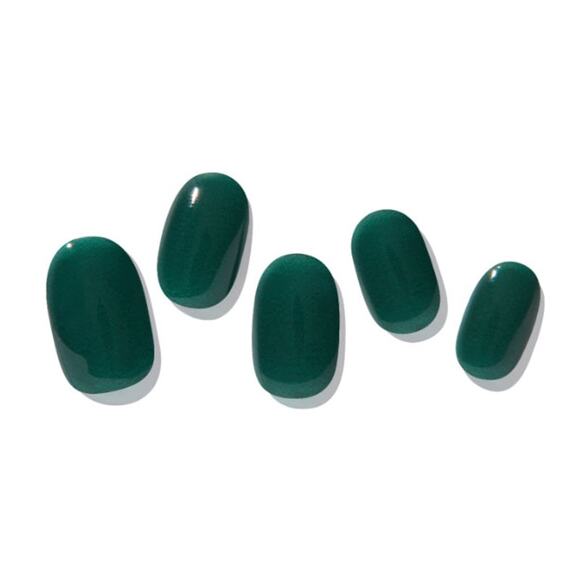Zinipin Gellight Semi Cured Gel Nail Strips Deep Green CA00005 - Picture 1 of 3